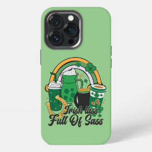 Irish Lass Full of Sass - Cheeky St. Patrick's Day iPhone 13 Pro Case