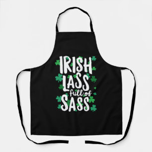 Irish Lass Full Of Sass St Patricks Day Apron