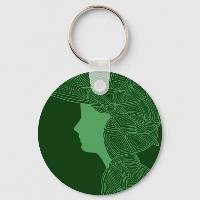 Irish Lass Keychain (Front)