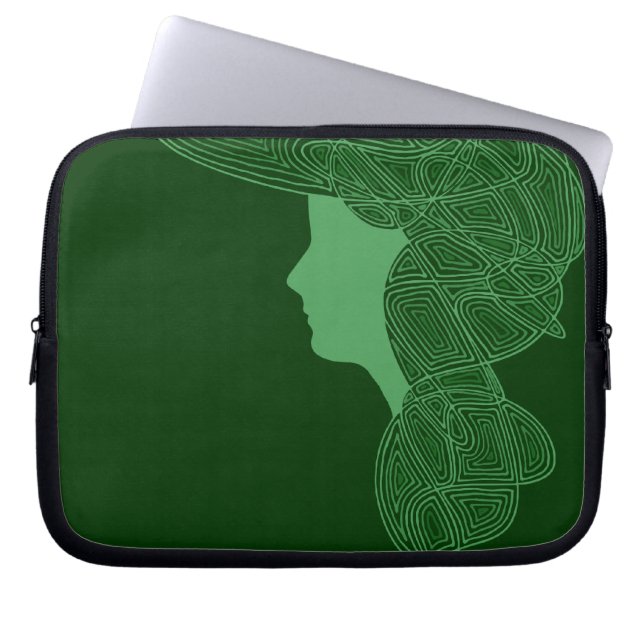 Irish Lass Laptop Sleeve (Front)
