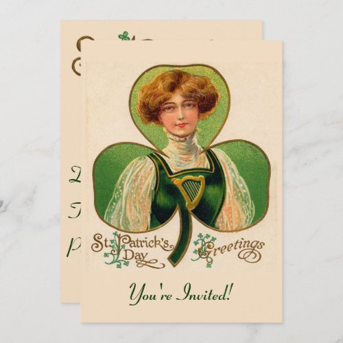 Irish Lass Party Invitation