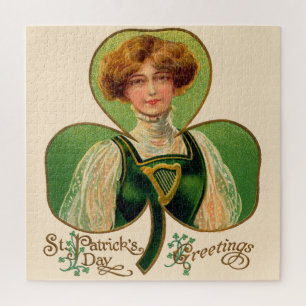 Irish Lass St. Patrick's Day Puzzle