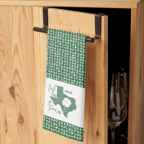 Irish Lass with Texas Sass Kitchen Towel