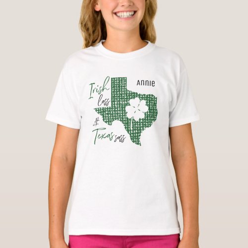 Irish Lass with Texas Sass T_Shirt