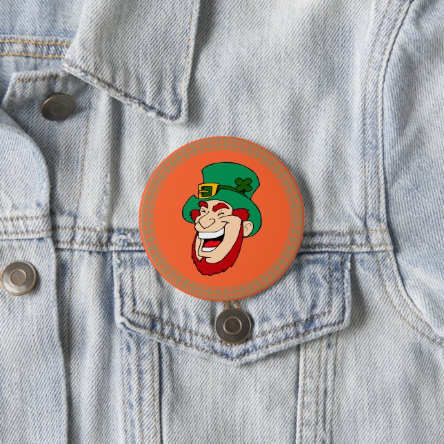 Irish Leprechaun Button (In Situ)