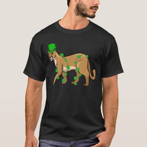 Irish Leprechaun Cougar St Patricks Day T_Shirt