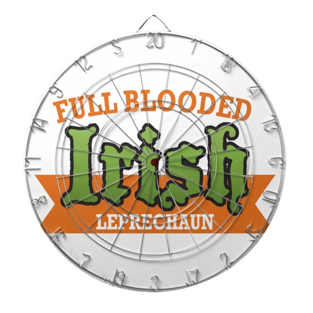 Irish Leprechaun - Full Blooded Dart Board (Front)