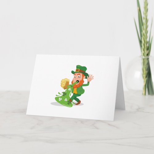 Irish Leprechaun Funny St Patricks Day Card