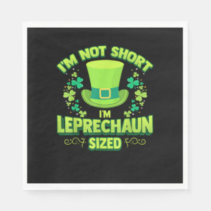 Irish Leprechaun Gag Gift Short Women Shamrock T-S Napkins
