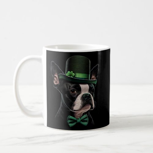 Irish Leprechaun Hat Boston Terrier St Patrick s D Coffee Mug