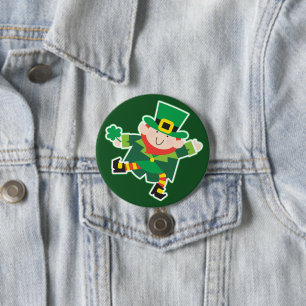 Irish Leprechaun Jig Button