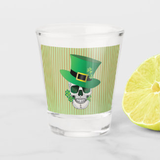 Irish Leprechaun Skull Shot Glass