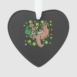 Irish Leprechaun Sloth Shamrock St Patricks Day An Ornament