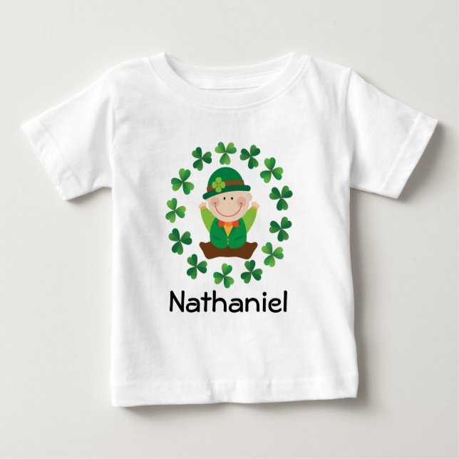 Irish Leprechaun St Patricks Day Baby T-shirt (Front)