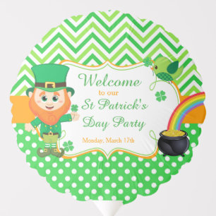 Irish Leprechaun St Patrick's Day Party Balloon