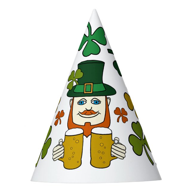 Irish Leprechaun, St Patrick's Day Party Hat (Front)