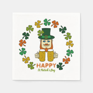 Irish Leprechaun, St Patrick's Day Party Napkins