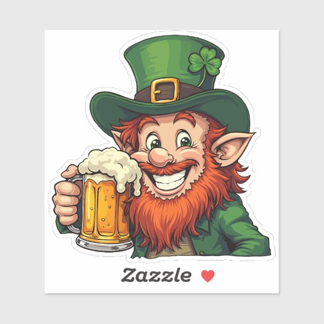Irish Leprechaun - St. Patrick's Day Sticker (Sheet)
