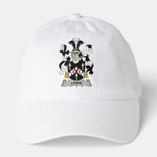 Irish Lewis Coat of Arms Family Crest Hat