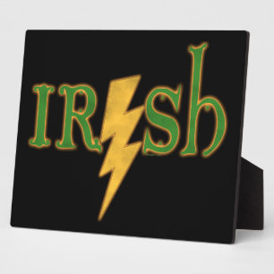 Irish Lightning Bolt Plaques