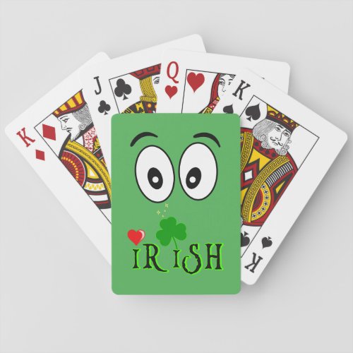 Irish Lights Clover Patricks Poker Cards