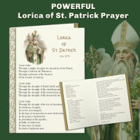 Irish Lorica of St. Patrick Prayer Card