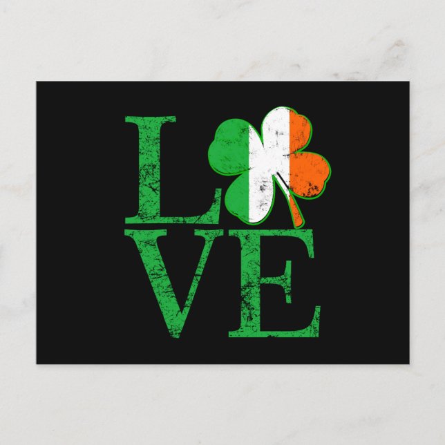 Irish Love for St Patricks Postcard (Front)
