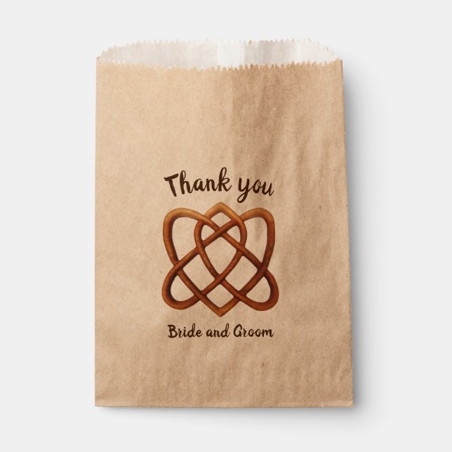 Irish Love Knot Favor Bag (Front)