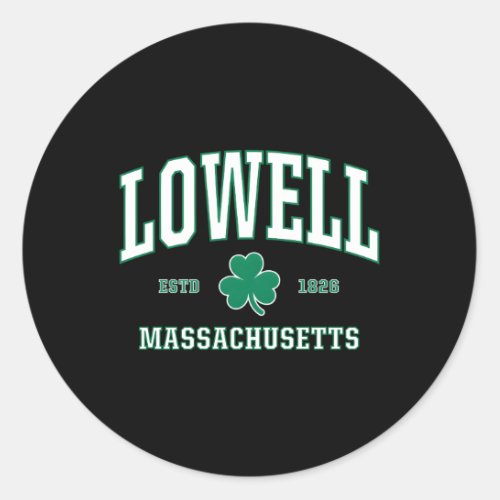 Irish Lowell St Patricks Day Mass Usa Classic Round Sticker