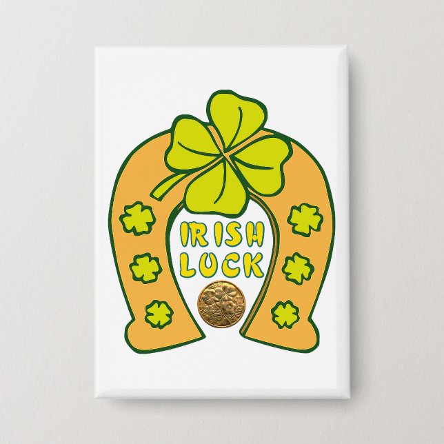 irish luck button (Front)