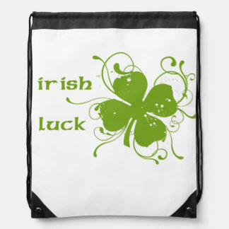 irish luck drawstring backpack
