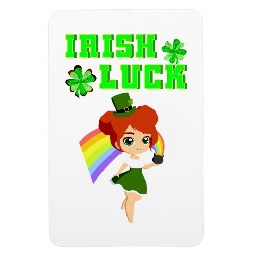 Irish Luck leprechaun 17 Day Saint March Patricks Magnet