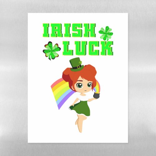 Irish Luck leprechaun 17 Day Saint March Patricks Magnetic Dry Erase Sheet