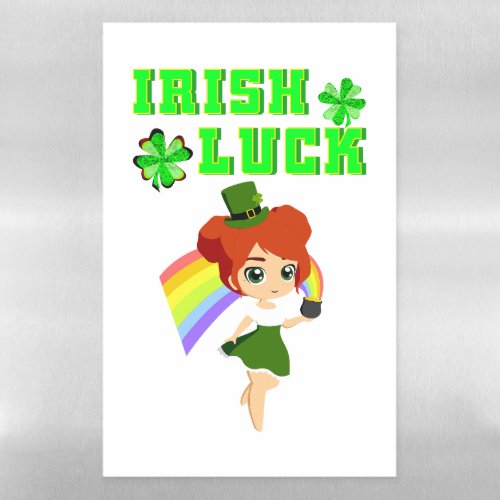 Irish Luck leprechaun 17 Day Saint March Patricks Magnetic Dry Erase Sheet