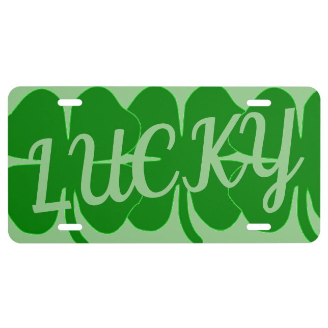 Irish Luck License Playe Plate (Front)