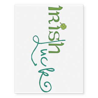 Irish Luck Temporary Tattoos