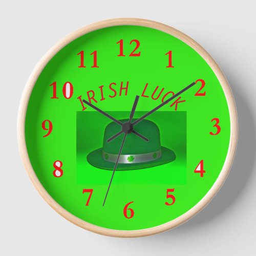 IRISH LUCK Wall Clock