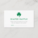 Irish Lucky Charm Diaper Raffle Baby Shower Enclosure Card at Zazzle