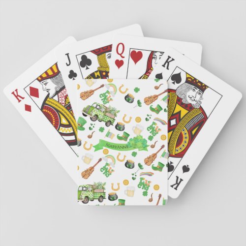 Irish Lucky Charmed Pattern Classic Playing Cards