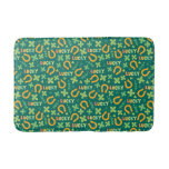 Irish LUCKY green pattern Bath Mat