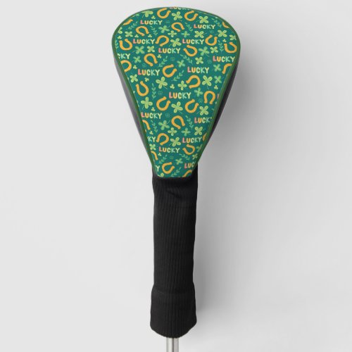 Irish LUCKY green pattern Golf Head Cover