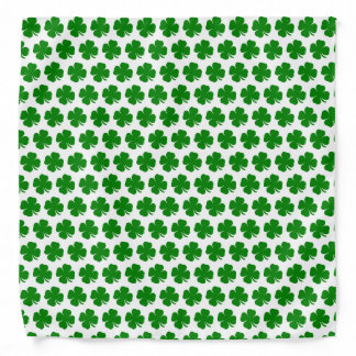 Irish lucky green shamrock bandana