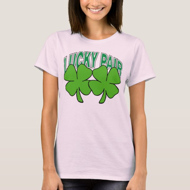 Irish Lucky Pair Naughty Women's T-Shirt (Front)