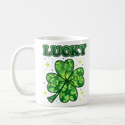 Irish Lucky Shamrock Green Clover St Patricks Day Coffee Mug