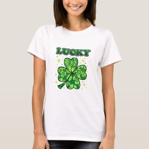 Irish Lucky Shamrock Green Clover St Patricks Day T_Shirt