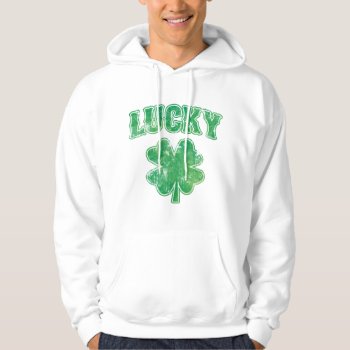 Irish Lucky Shamrock Hoodie by irishprideshirts at Zazzle