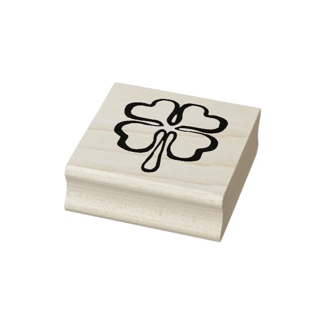Irish lucky shamrock rubber stamp (Stamp)