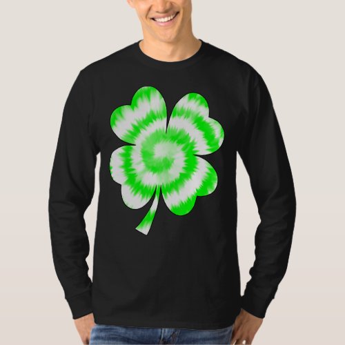 Irish Lucky Shamrock Tie Dye C  St Patricks Day T_Shirt