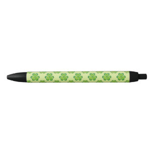 Irish Lucky Shamrocks Clovers Seamless Pattern Pen