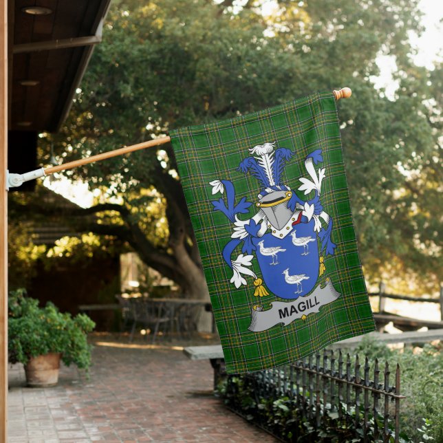  Irish Magill Coat of Arms Family Crest Ireland House Flag (In SItu)